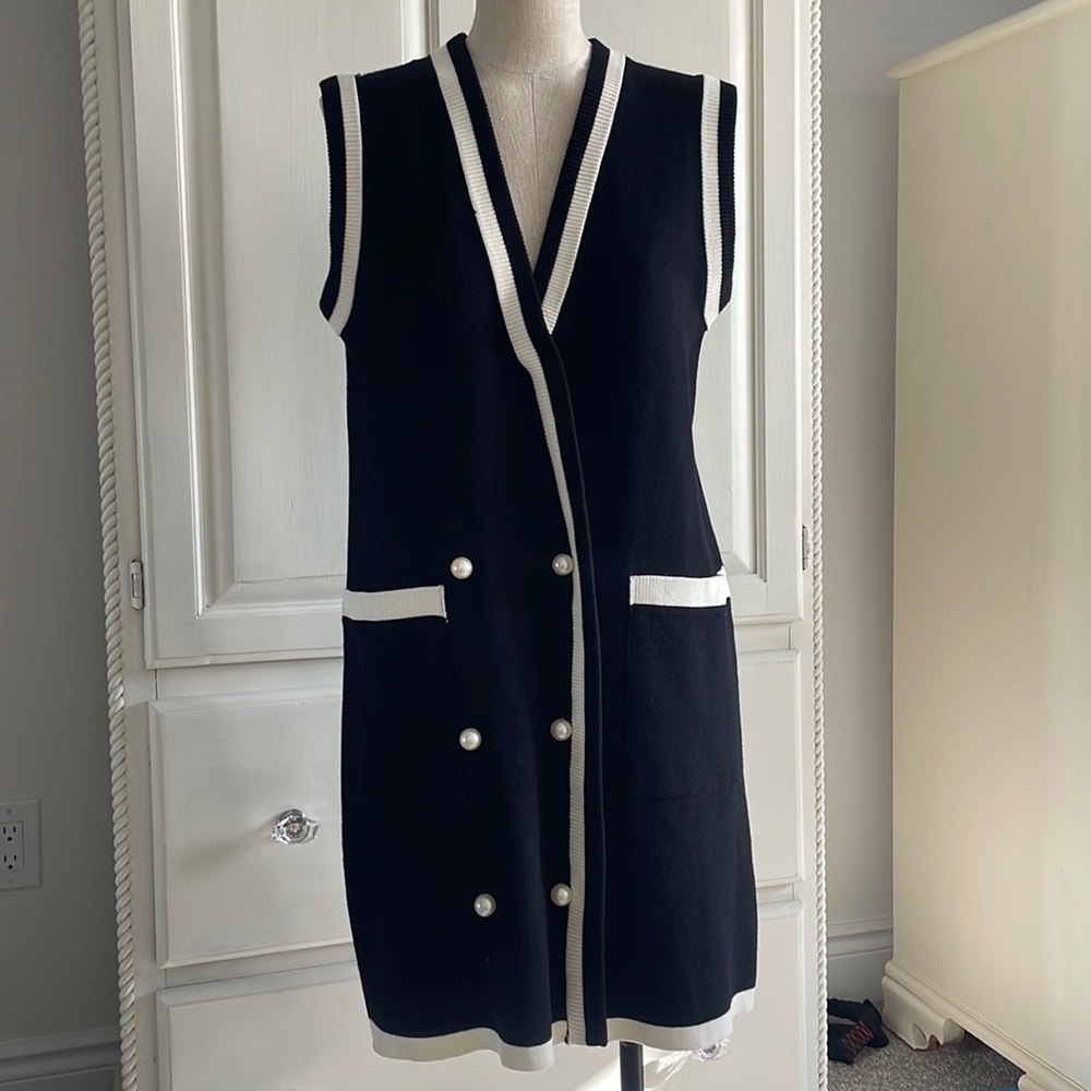 ZARA PEARL BUTTON PULL ON DRESS
